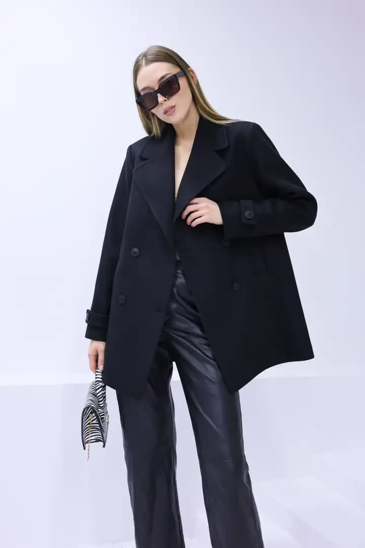 Kaşe kaban SİYAH 3